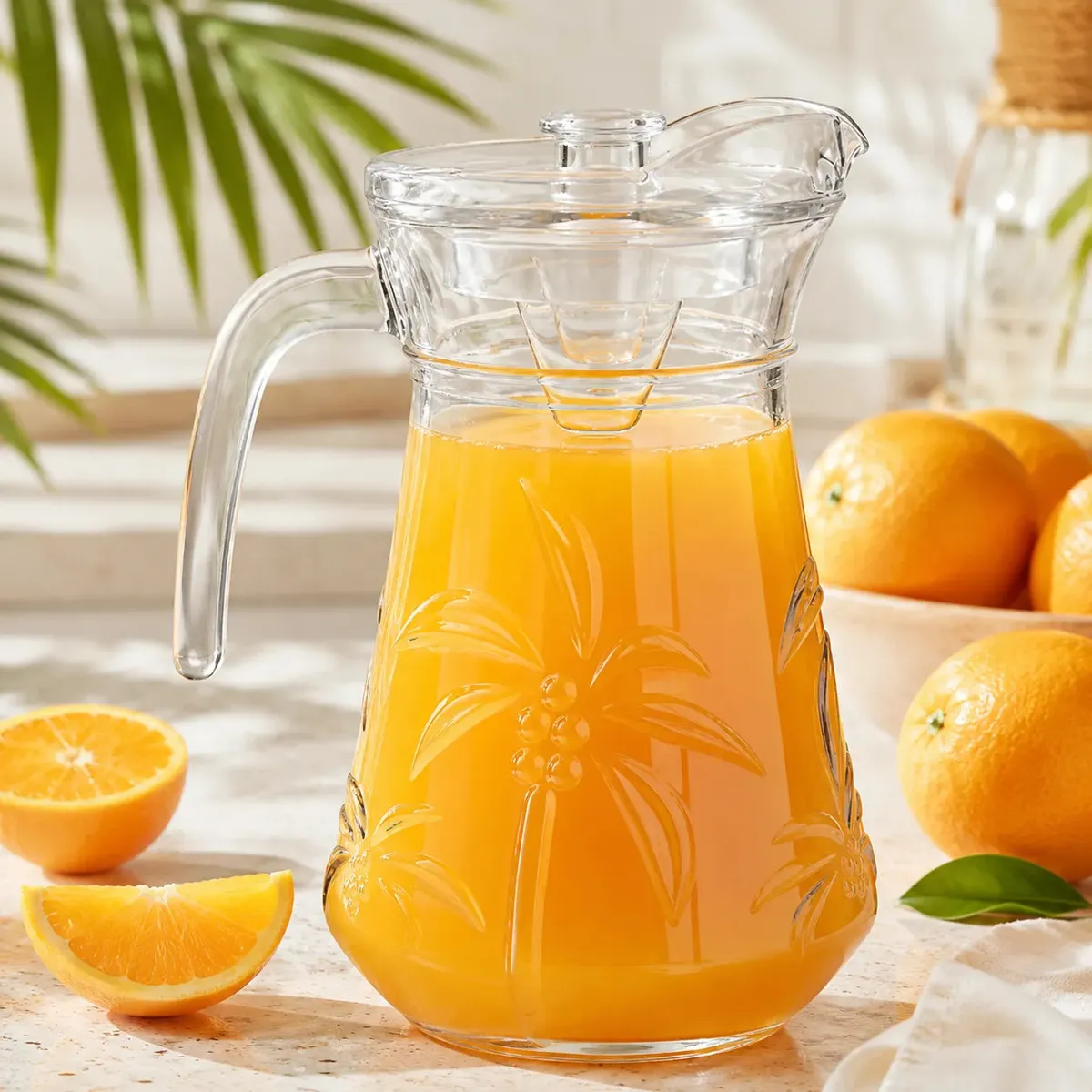 Jarra de suco de vidro